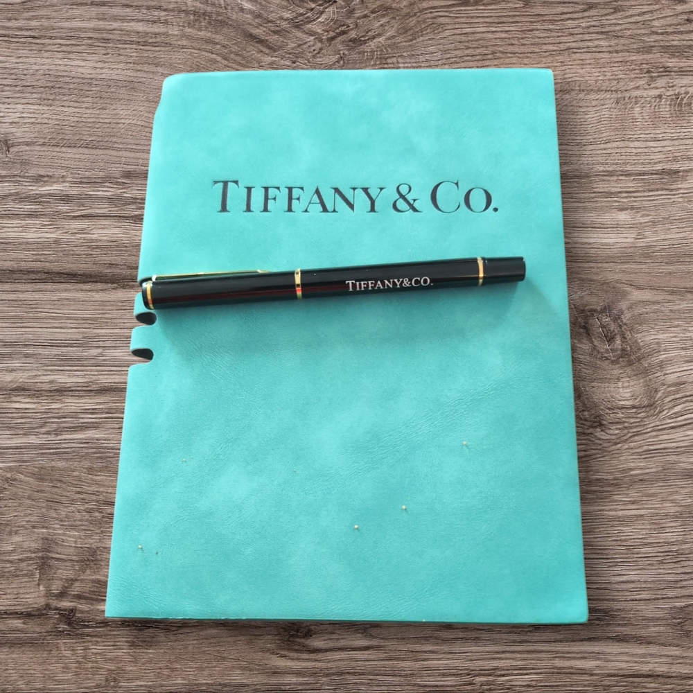 Tiffany & Co. Blue Notebook with Pen